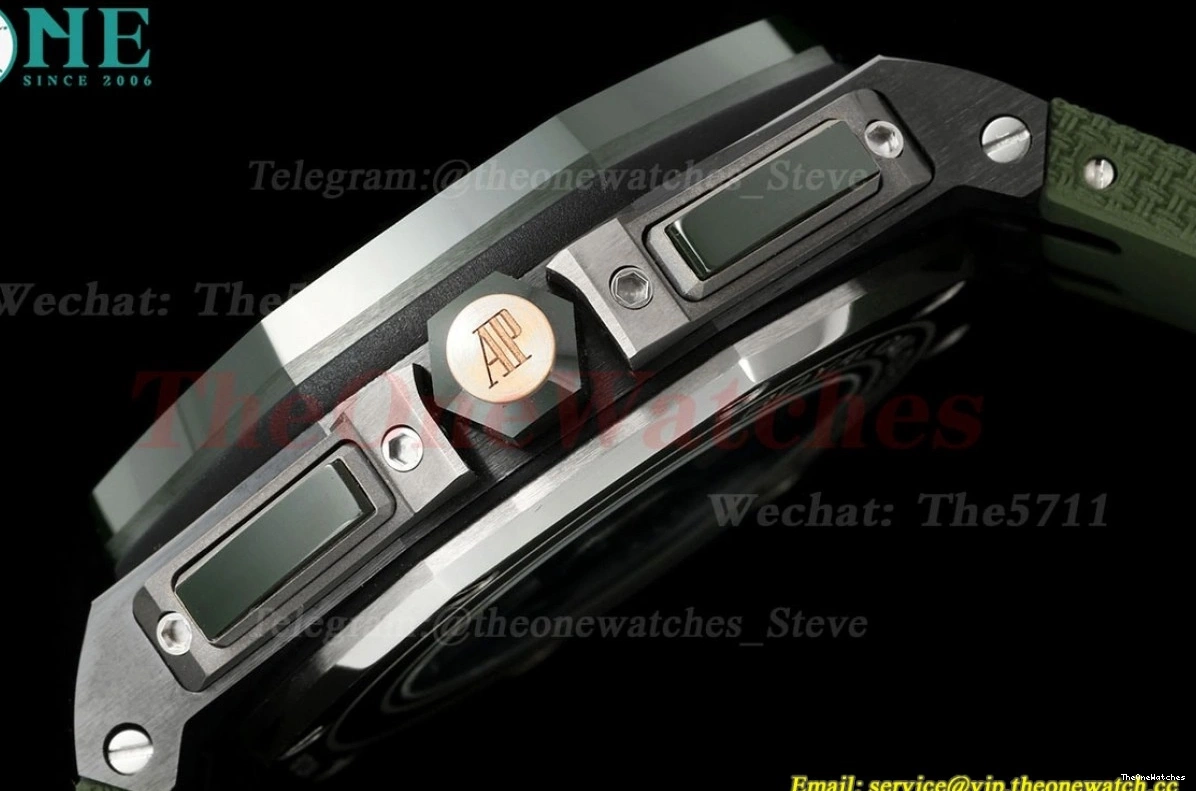 Oak 44mm Green 26405CE SS A7750 RU Royal Dial Offshore TKF 0427